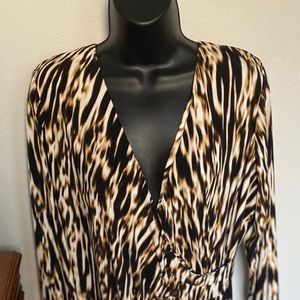 Calvin Klein Animal Print Dress sz 14